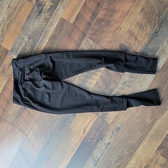 XS BLACK MESH FISHNET JOGGER STYLE PUMA DRY CELL LEGGINGS - Picture 6 of 6